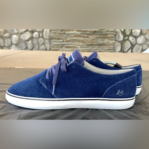 Vintage Es Edward Skate Shoes Original Pro Model Blue Suede Size 12 US - Picture 4 of 10